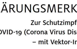 Einwilligung und Aufklärung Covid-19-Impfung Vektor