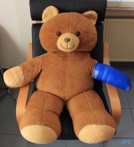 Teddy mit Verband